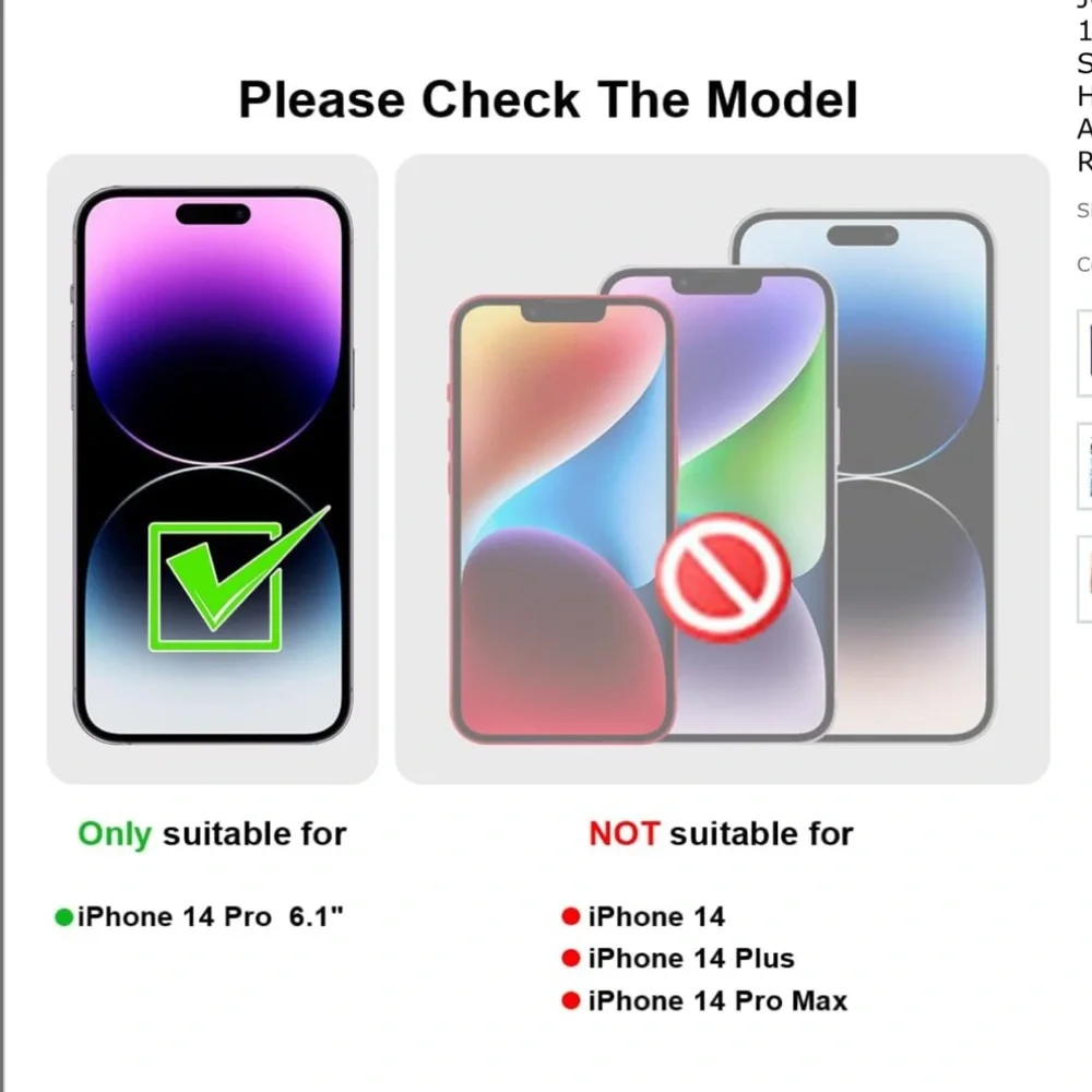 Tempered Glass Screen Protector  Compatible for iPhone 14 Pro(6.1